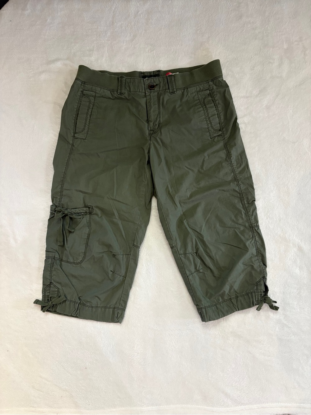 Eddie Bauer Olive Green Cargo Capris